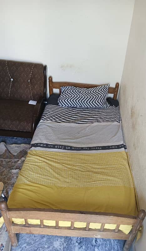 Single bed for sale with Mattress. 1