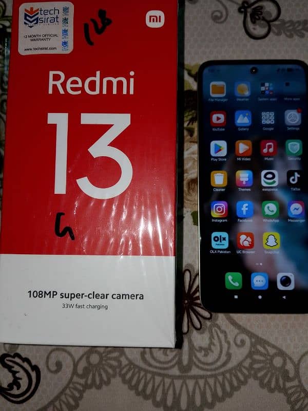 Redmi 13 10/10 Phone 8/128 GB Just Box Open Not Used 3