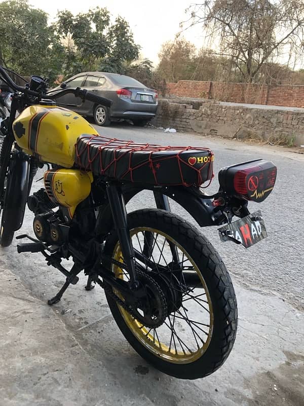 cd 70 converted to cafe racer 8