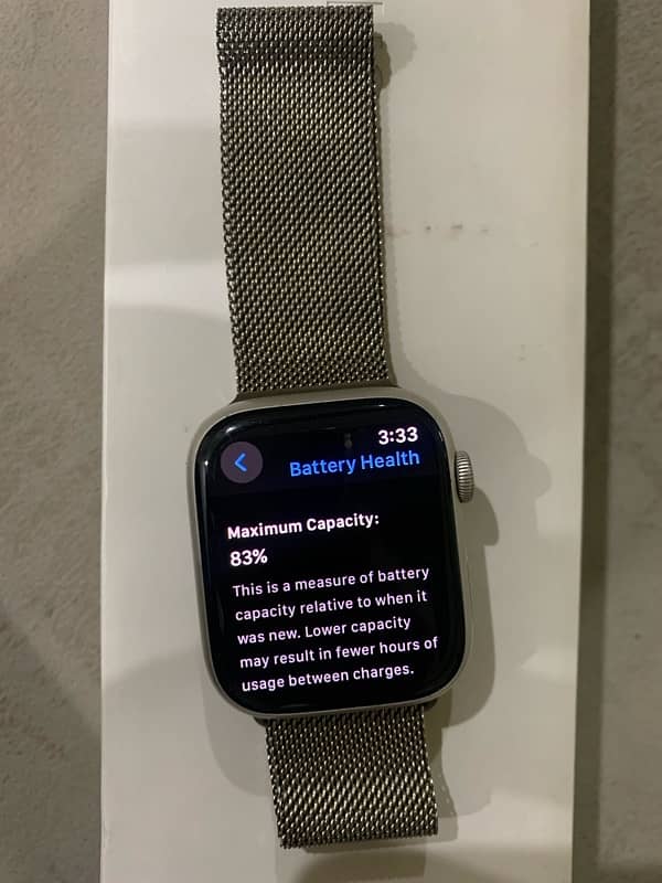 apple watch series 7 45mm Starlight 9