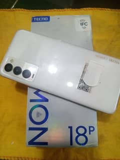 tecno camon18p ful box 10/10 condition