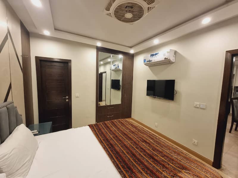 1 Bedroom Fully Furnished Apartment Available For Rent In Iqbal Block Bahria Town Lahore 0