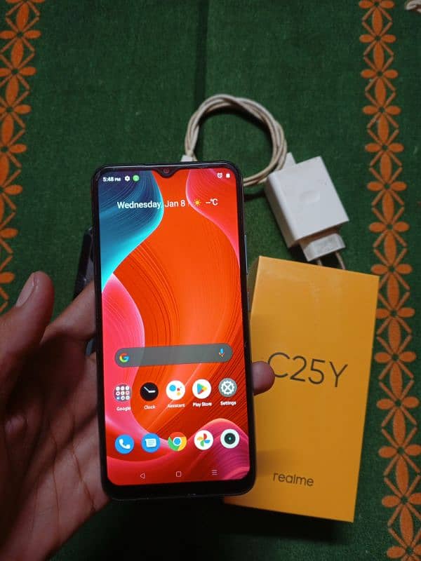 Realme C25y 4/64 with Box & Charger 1