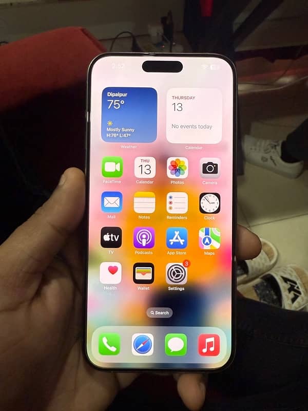 iPhone 15pro max Non Active 4month Sim time 1