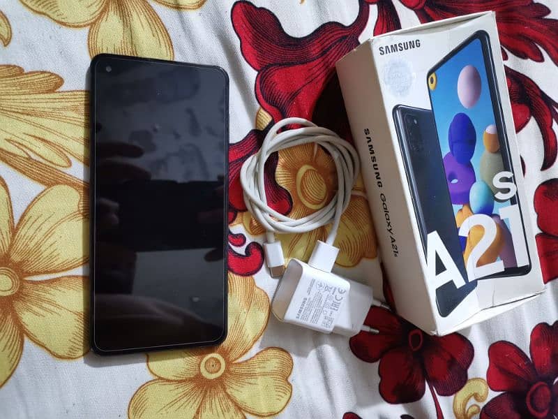 Samsung A21s With Box & Fast Charger Condition 10/9 4GB 64GB 0