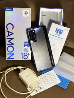 Tecno Camon 18p 10/10 complete Box 8/128