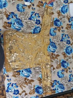 fancy golden lehenga for sale