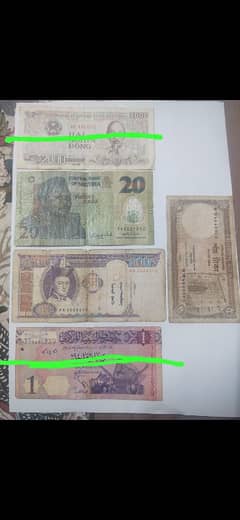 different countries international banknotes for sale