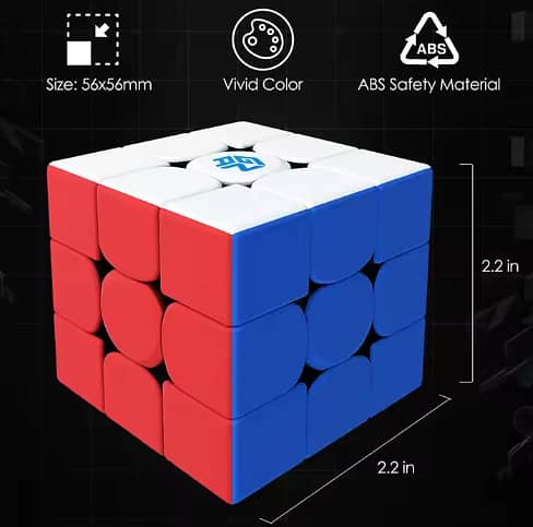 GAN356 M 3x3x3 Magnetic Magic Cube Speed GAN356M Puzzle GAN 356 M GES 4