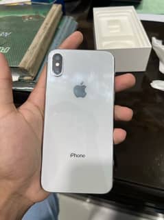 IPhone X Silver 256gb PTA approved With box