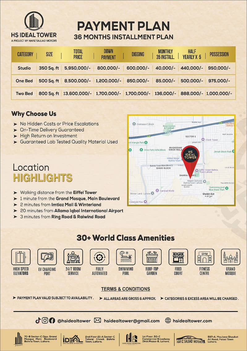 HS Ideal Tower A Project of Hafiz Sajjad Motors 17