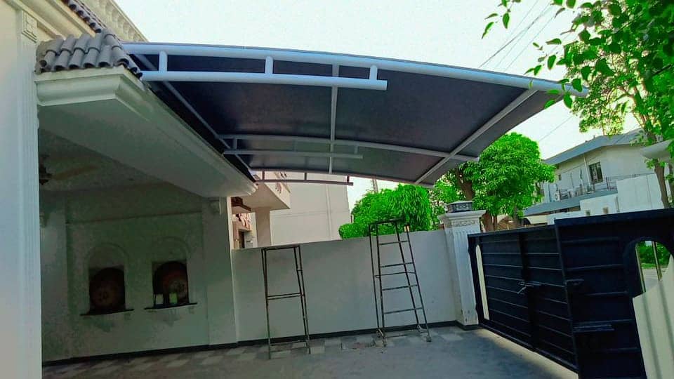 Restaurant roof sheds | Best tensile parking | Swimming pool shed 1