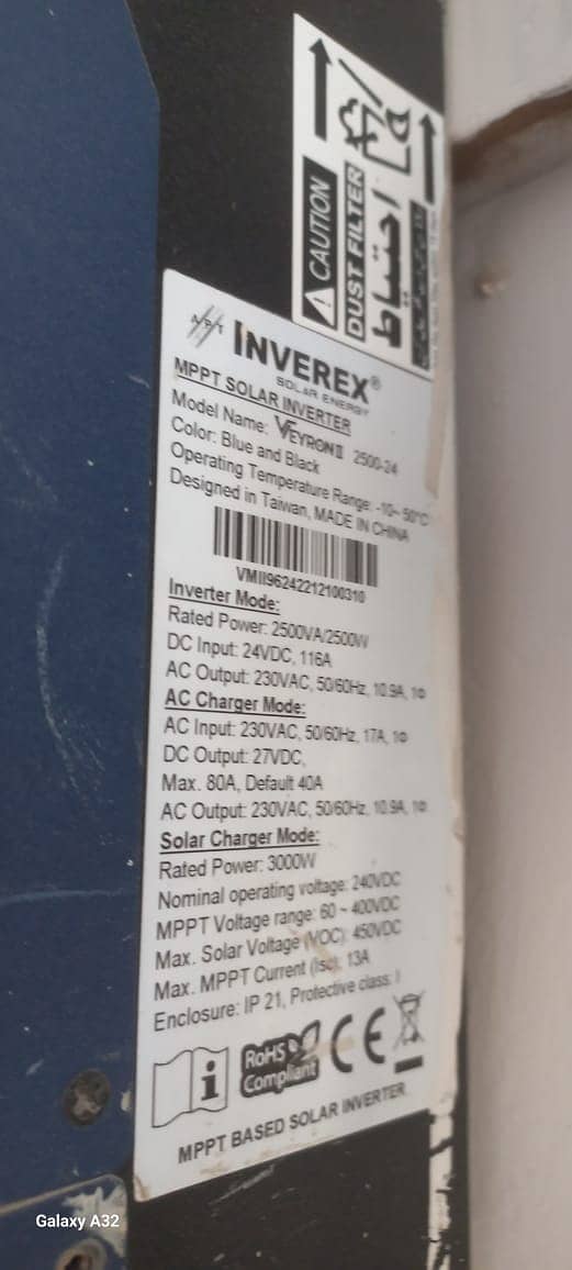 Inverex Inverter For Sale with Batteries & Fittings 2