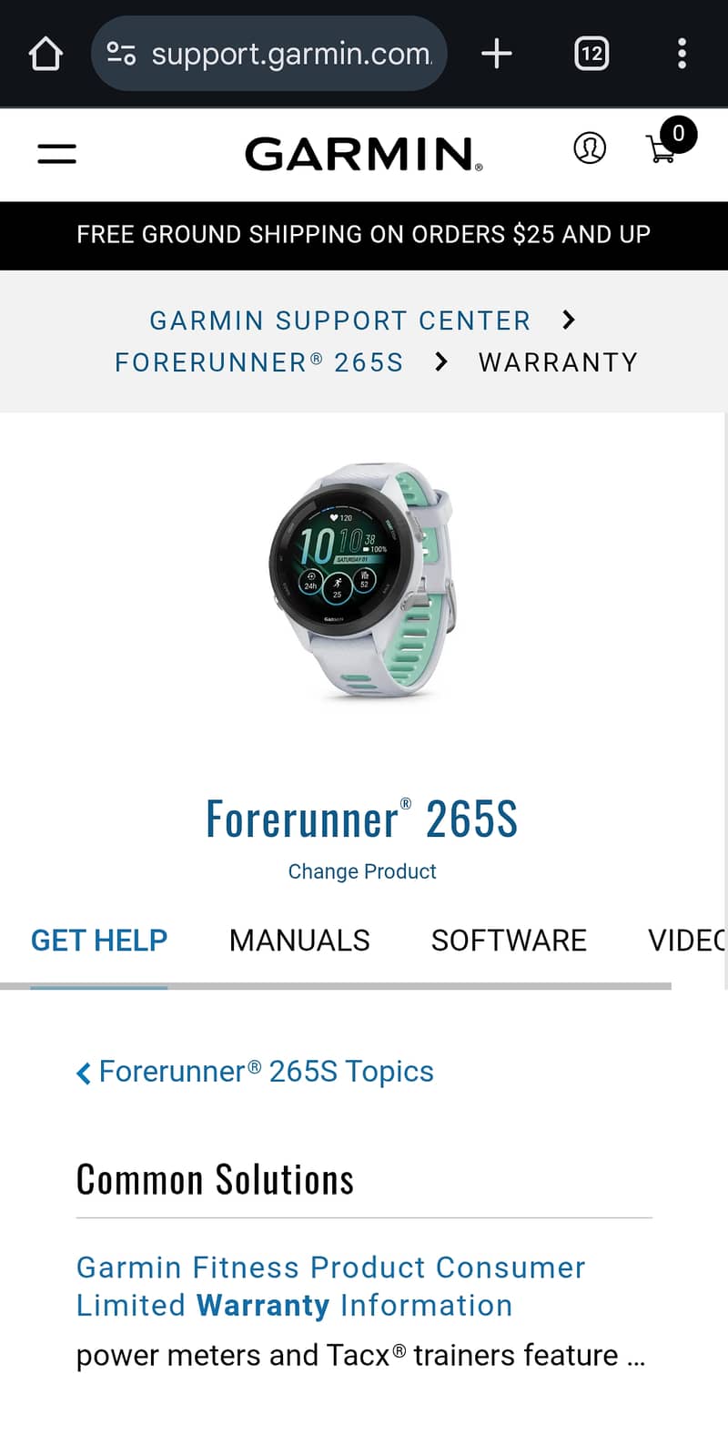 Garmin Forerunner 265s 6