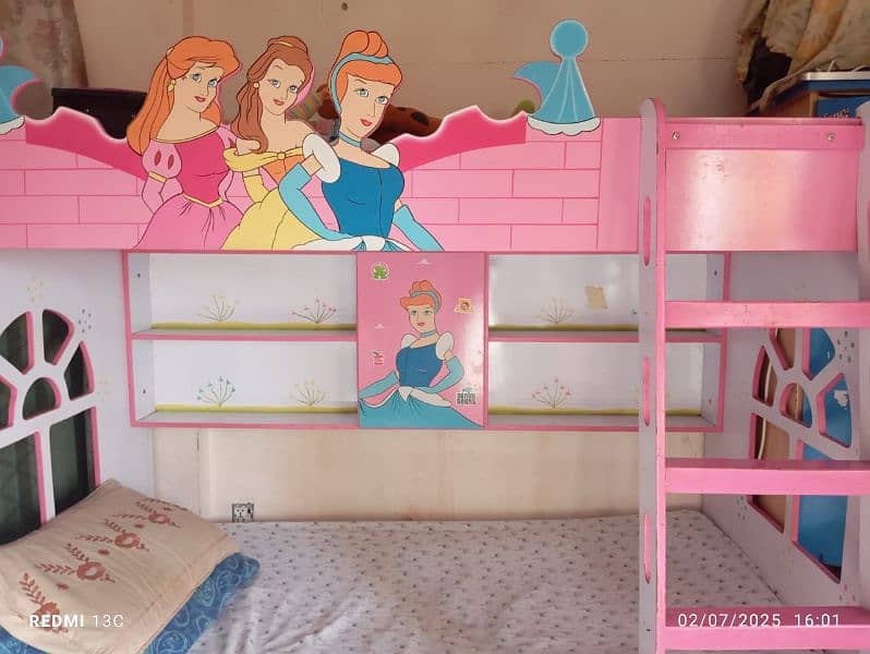 kids bunker bed with 2 mattress 2