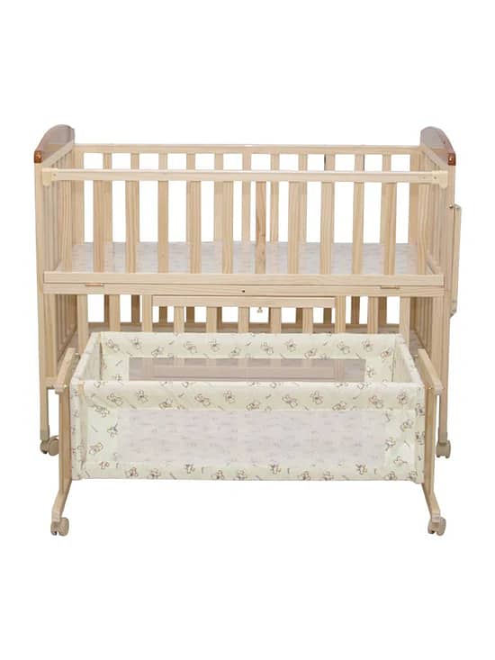 Multi-purpose Baby Bed and Baby Swing with Wheels and Net 1