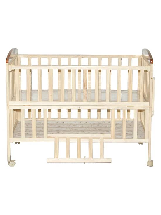 Multi-purpose Baby Bed and Baby Swing with Wheels and Net 3