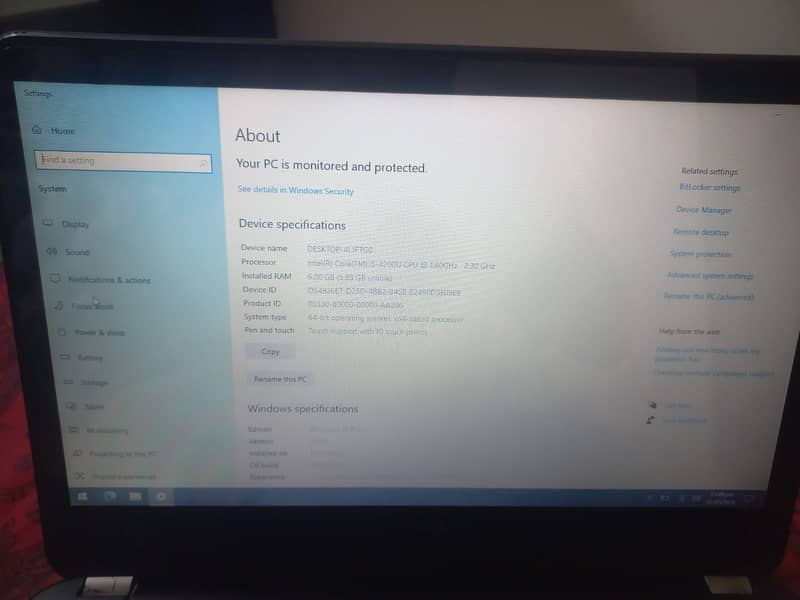 I am selling my Touch & Type Dell Laptop Core i 5 1