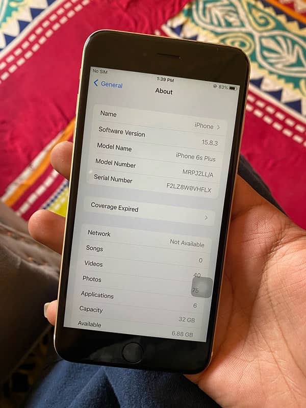 iPhone 6s Plus 32gb non pta battery health 100 5