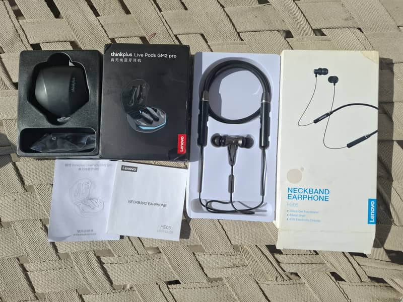 Lenovo bluetooth sports earbuds neckband imported, Delivery possible 0