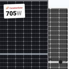 Candian N Type TopCon Bifacial 705w 36 per watt