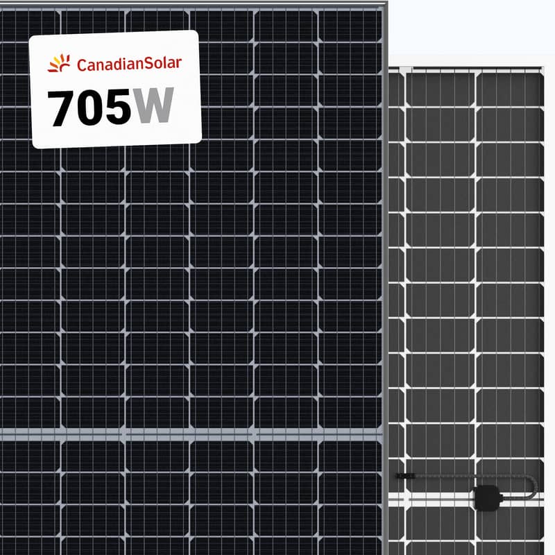 Candian N Type TopCon Bifacial 705w 36 per watt 0