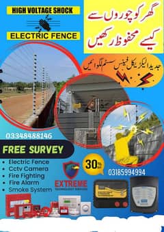 electric fance and CCTV cameras installation