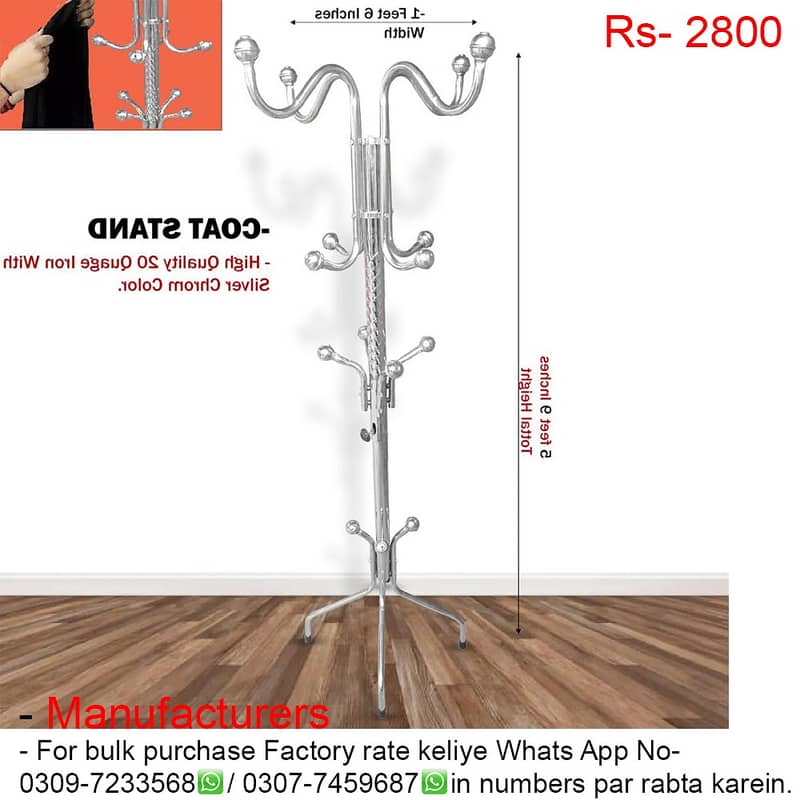 coat stand/single pole stand/folding table/cloth stand for sale 7