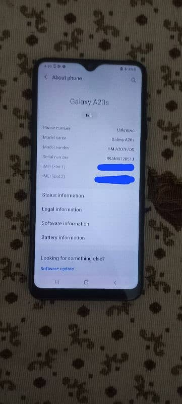 samsung galaxy  a20s non pta 10/10 came from uae 8