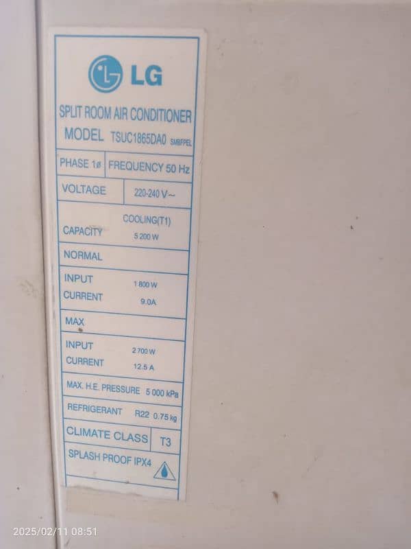 LG AC 1.5 Ton For Sale Only 42000 3