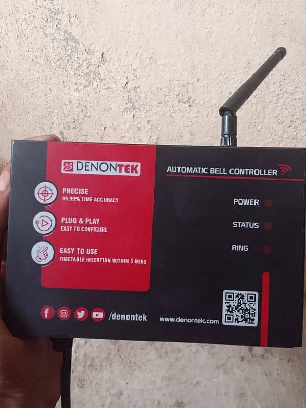 school college bell controller concted with wifi automatic 0