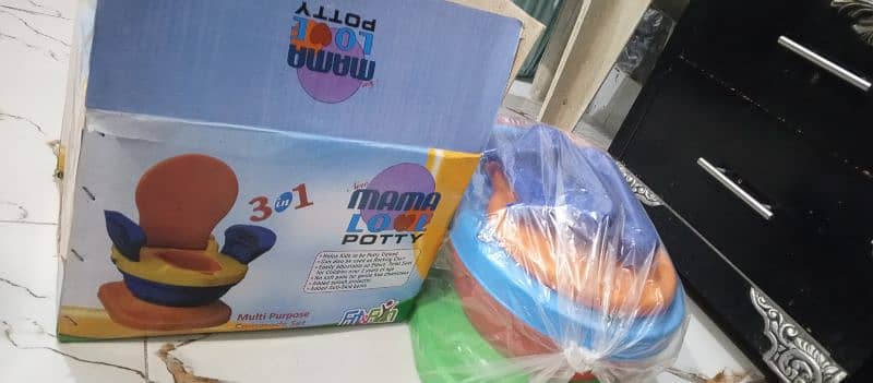 Baby potty trainer New DBA pack commode set urgent sale 6