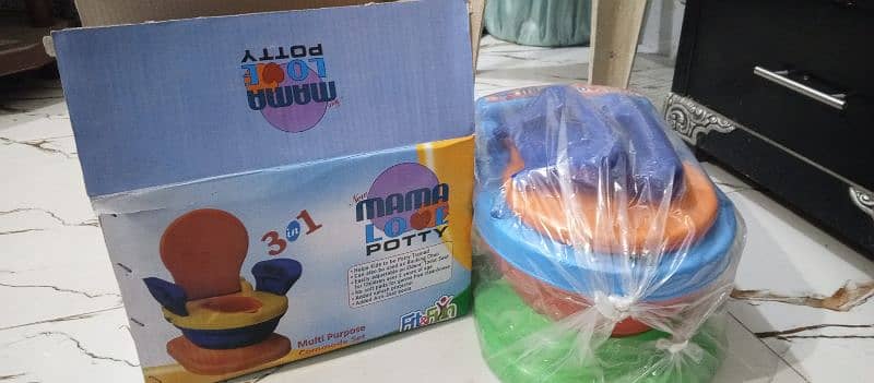 Baby potty trainer New DBA pack commode set urgent sale 7