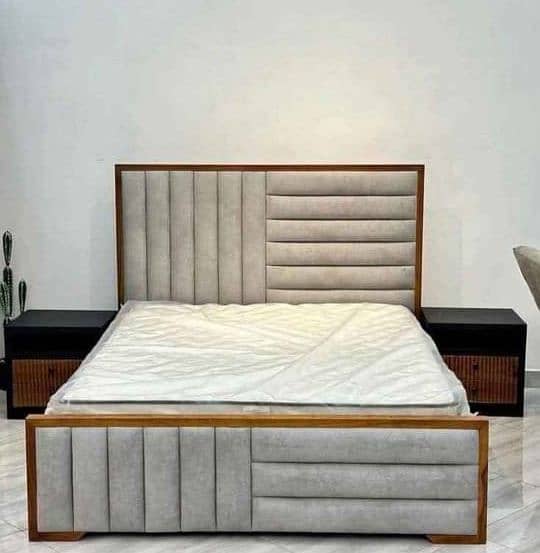 Bed Set/Poshish Bed /Double Bed/king Size Bed/Bed Dressing Side Table 4