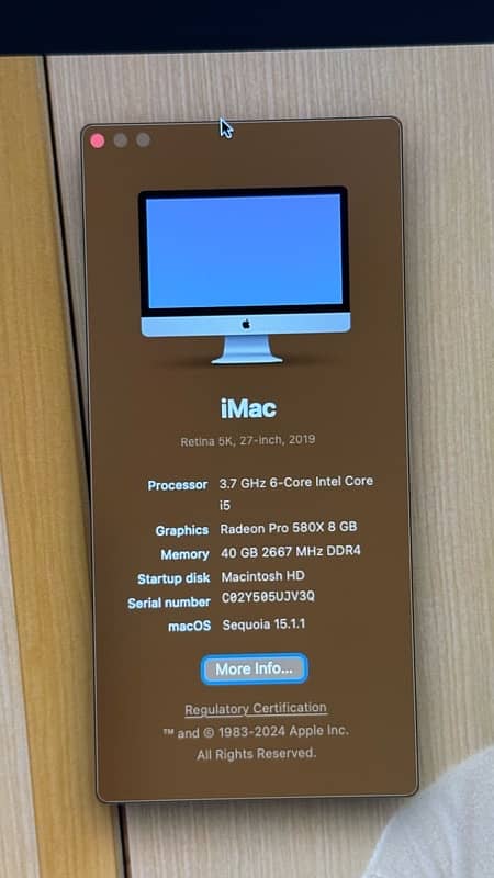 iMac 2019 27inch 5k 1