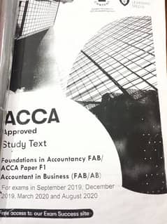 ACCA BOOKS , COMPLETE