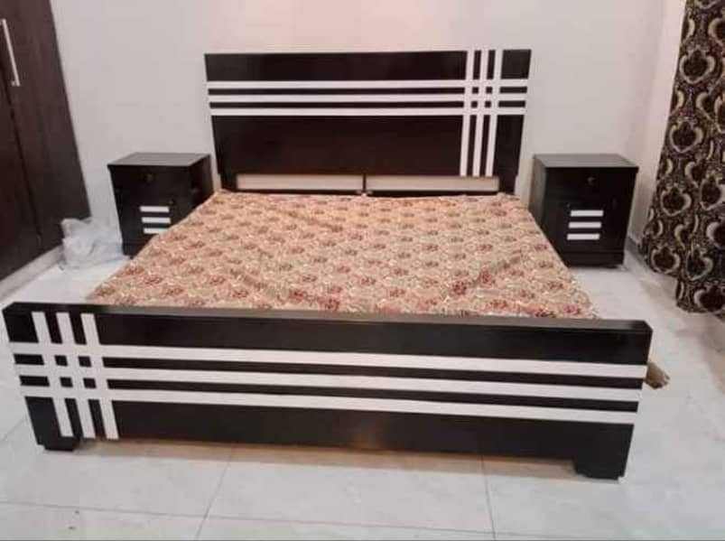 Bed Set/Poshish Bed /Double Bed/king Size Bed/Bed Dressing Side Table 2