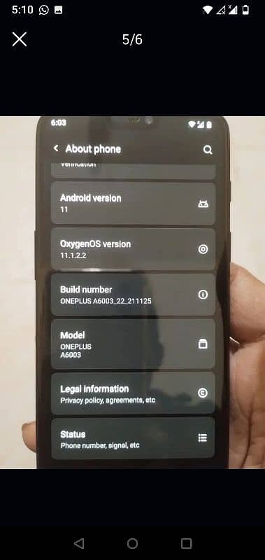 OnePlus 6 RAM 6 ROM 64 light shade 1