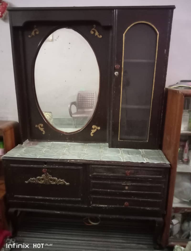 Dressing Table with Mirror Solid wood 0