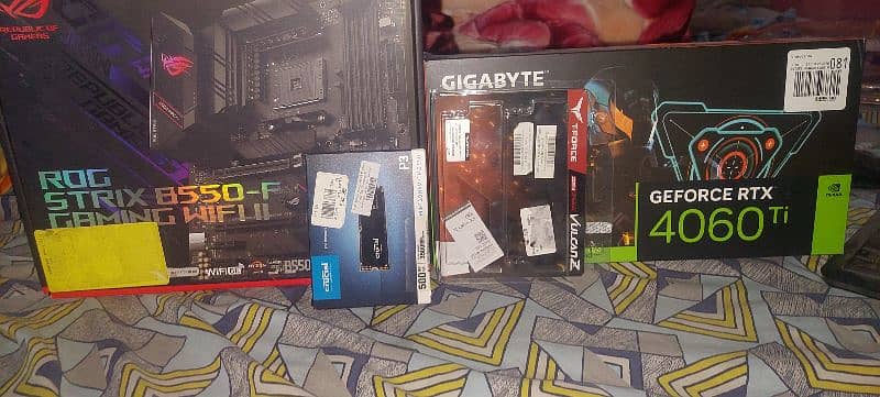 asus rog strix gaming f wifi motherboard ryzen 5600,16 gb stick 1