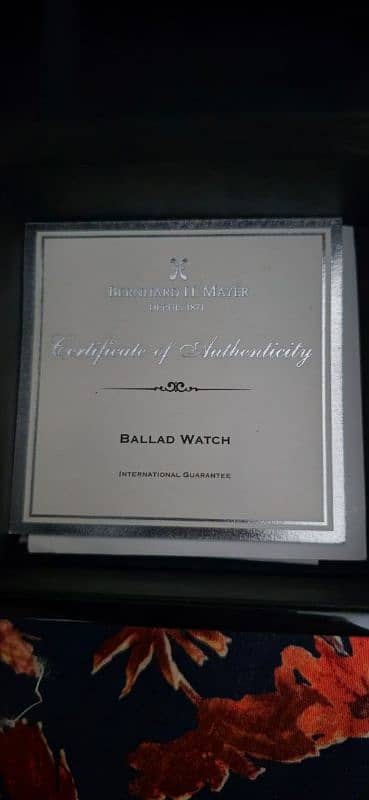 bernhard h. mayer ballad watch 1