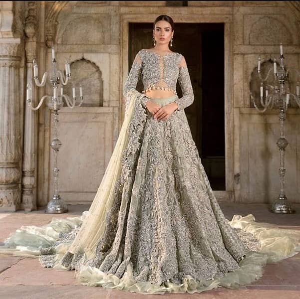 wedding dress| walima dress| walima maxi| Tail duppatta 0