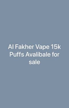 al Fakher vape 15k puffs