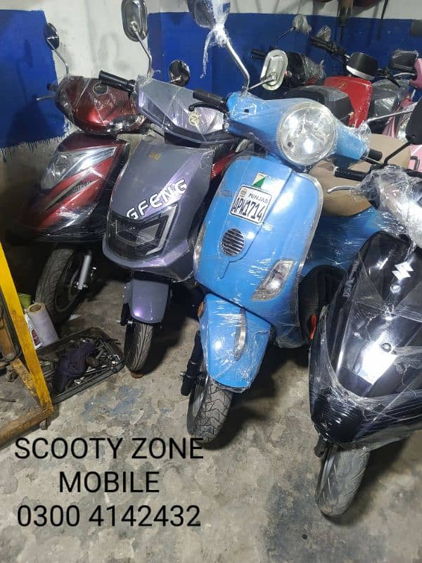 scooties available different models contact at 03004142432 17