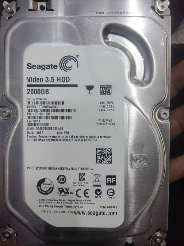 2000,gb Hard Disk seagate 0