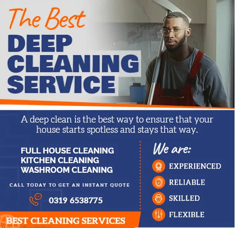 House cleaning/ Kitchen cleaning /Sofa & carpet cleaning/Deep cleanin 0