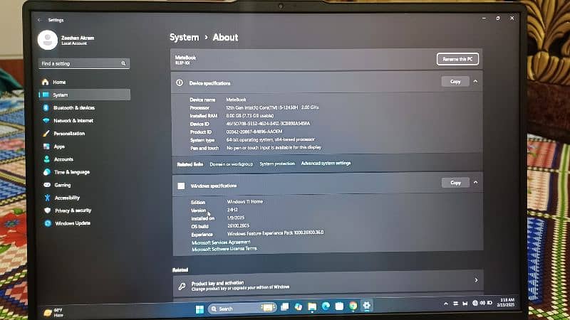 Huawei MateBook D16 i5 12th Gen in Very Good condition 6