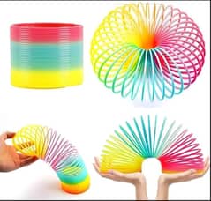 2pc of Slinky rainbow magic spring toy