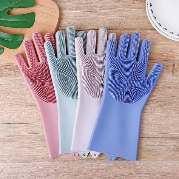 Silicone Dish Wasing Gloves 0