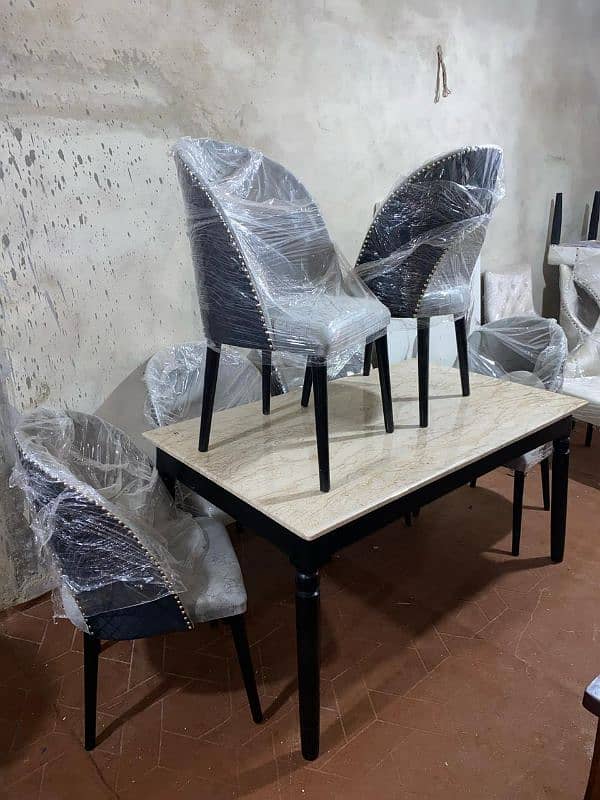 DINING TABLE DINING CHAIRS SET 4